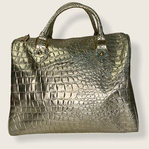 Barbie by Patricia Nash Gold Tone Tote